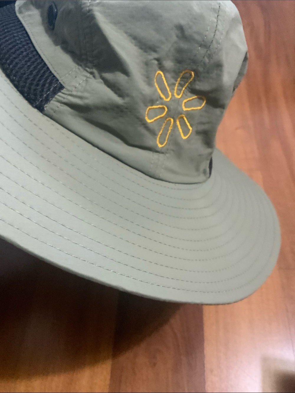 Walmart trail sun hat Olive green Wide brim neck cover cap Adventure Hat
